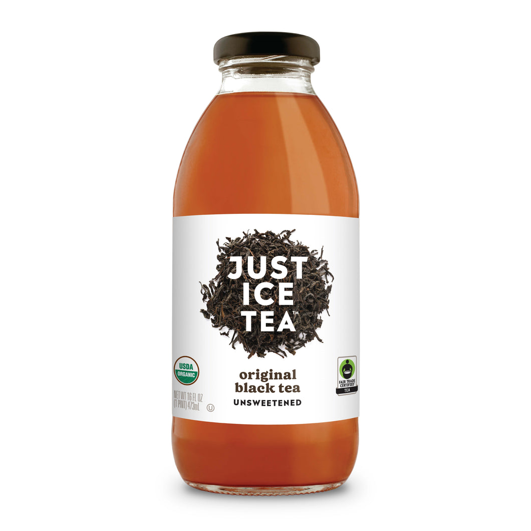 Just Ice Tea, Original Black Tea, 16oz (Pack of 12)