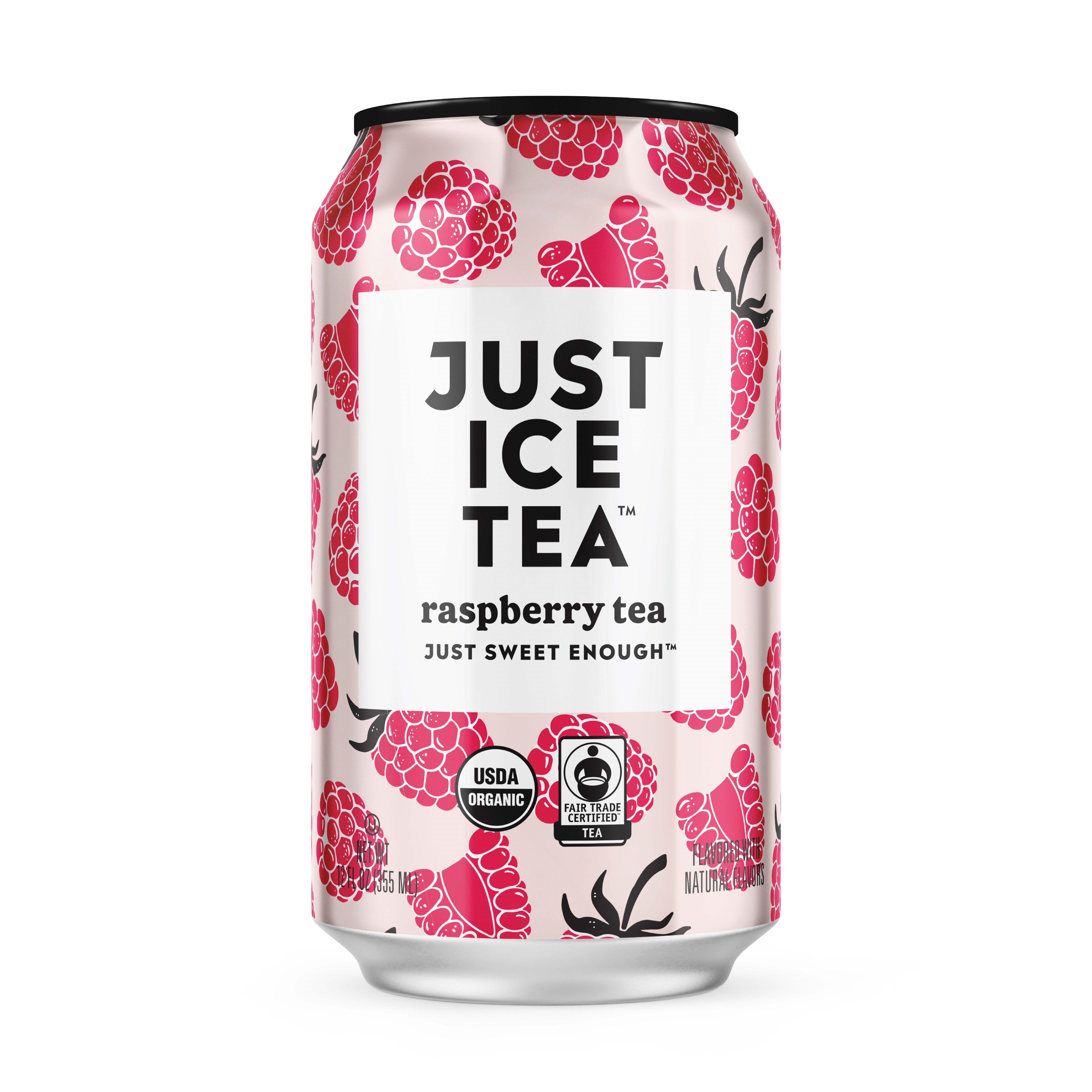 Just Ice Tea, Raspberry Tea, 12oz (Pack of 12) – Oasis Snacks