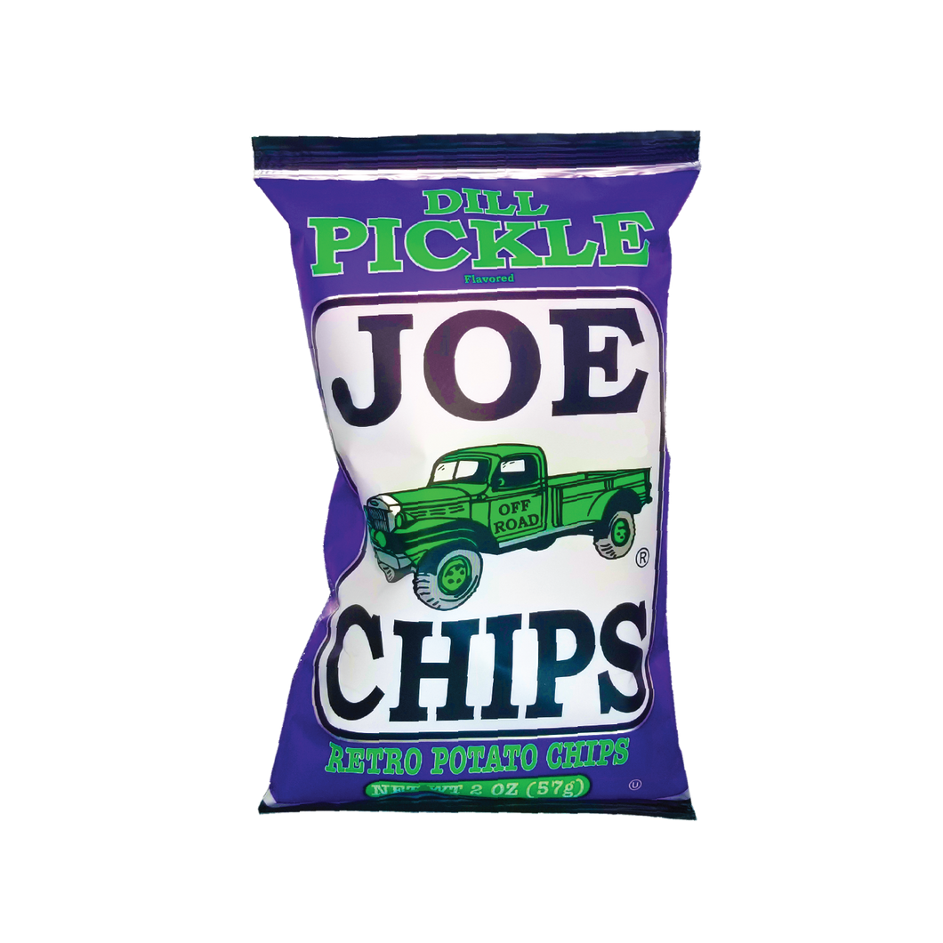 Joe Chips Kettle Cooked Chips, Dill Pickle, 2oz (Pack of 28)