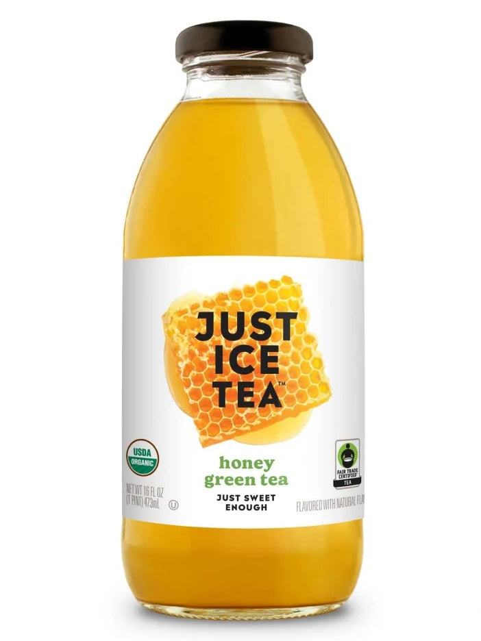 Just Ice Tea, Honey Green Tea, 16oz