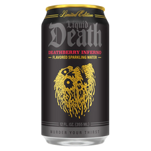 Load image into Gallery viewer, Liquid Death Flavored Sparkling Water, Deathberry Inferno, 12oz (Pack of 12)
