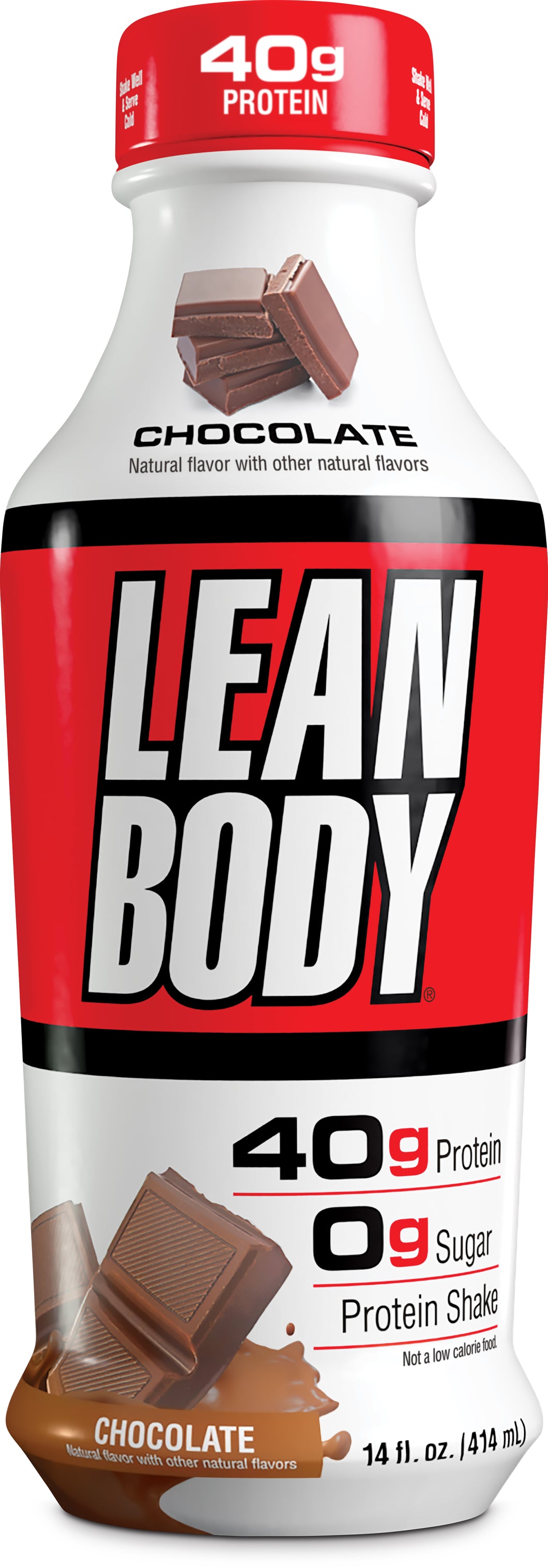 Lean Body Ready-to-Drink 40g Protein Shake, Chocolate, 14oz (Pack of 12)