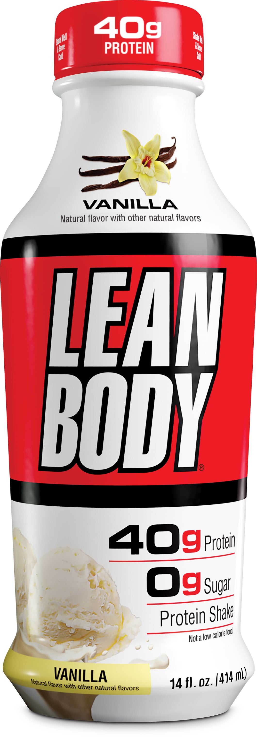 Lean Body Ready-to-Drink 40g Protein Shake, Vanilla, 14oz (Pack of 12)