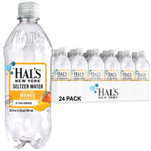 Load image into Gallery viewer, Hal&#39;s New York Seltzer Water 20oz, Mango (Pack of 24)
