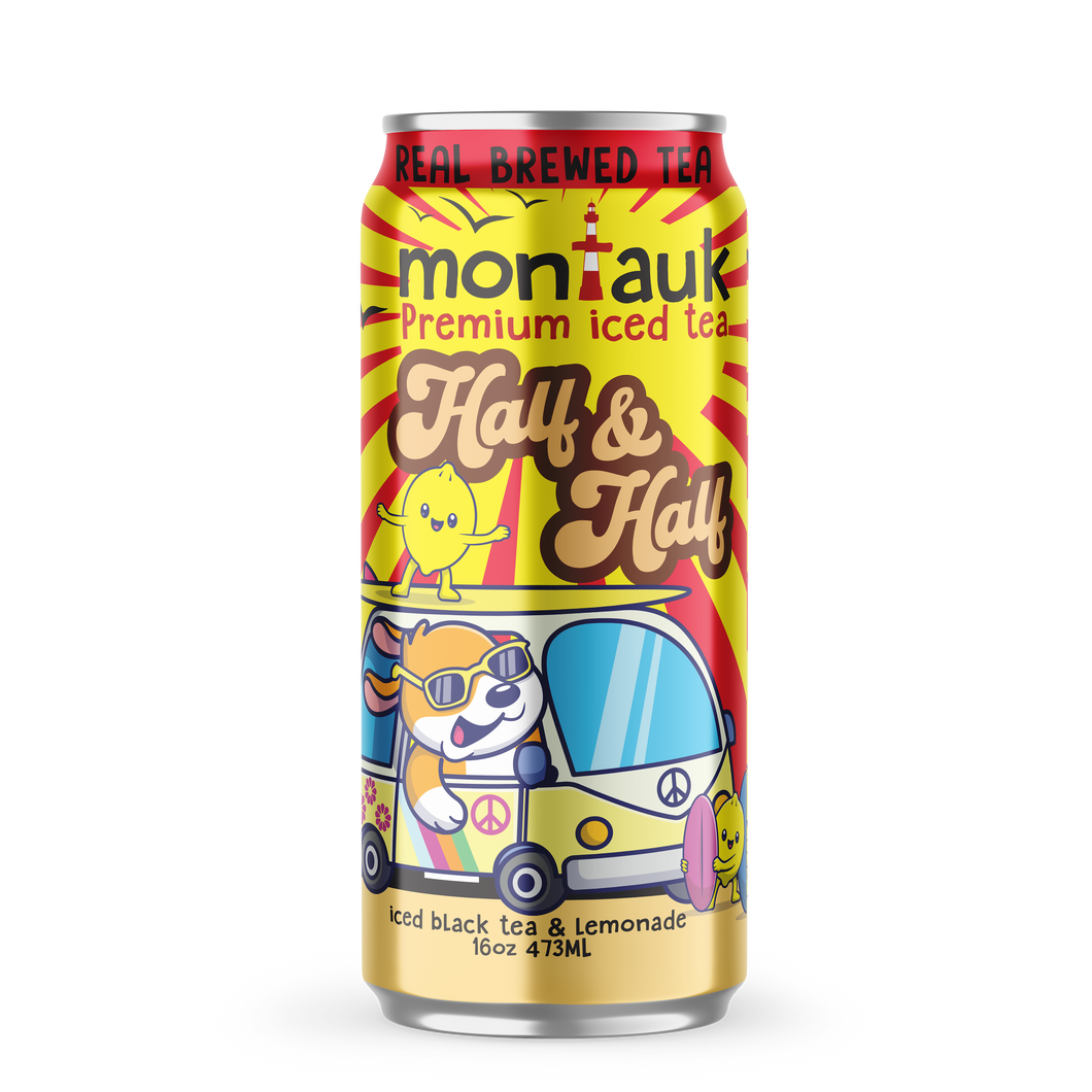Montauk Premium Iced Tea, Half & Half, 16oz Can