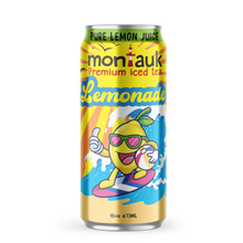 Load image into Gallery viewer, Montauk Premium Iced Tea, Lemonade, 16oz Cans (Pack of 12)
