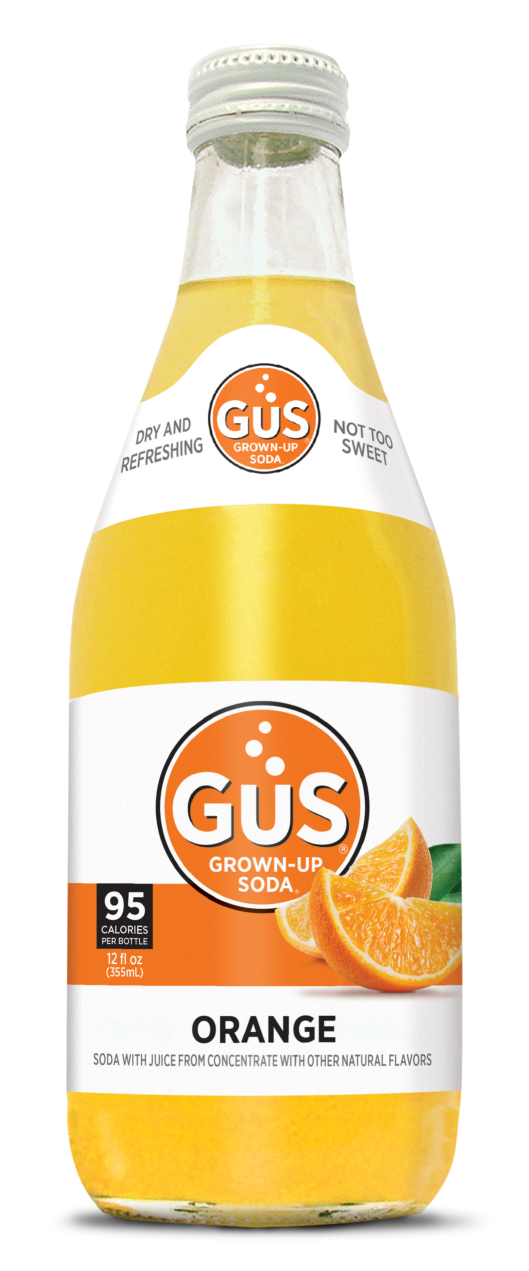 GuS Soda Orange 12 oz, Multi Pack