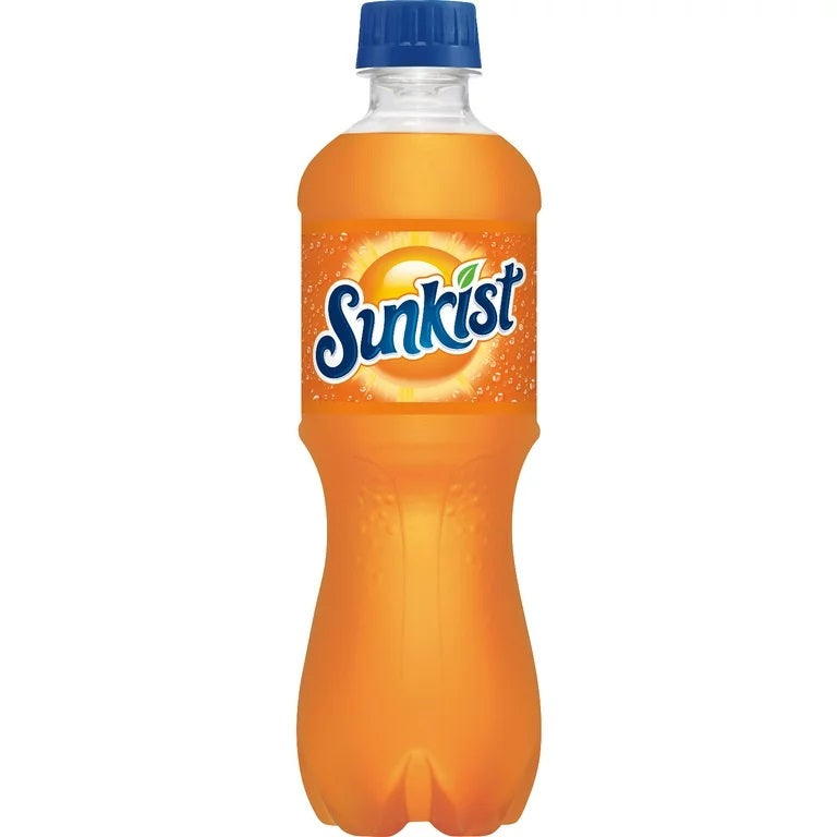 Sunkist Soda, Orange, 16.9oz (Pack of 24)