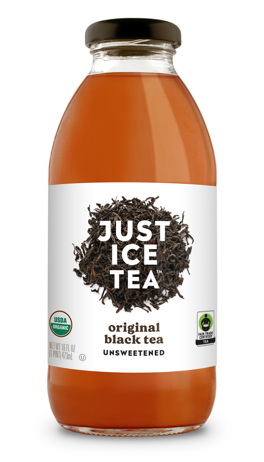 Just Ice Tea, Original Black Tea, 16oz (Pack of 6)