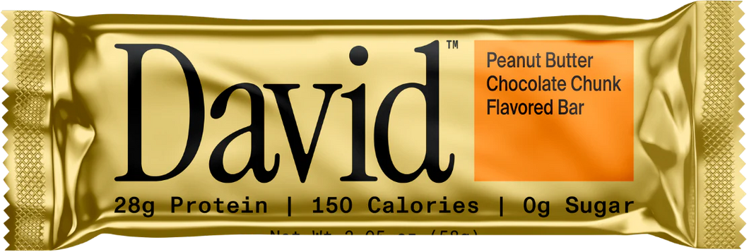 David Protein Bar, Peanut Butter Chocolate, 2.05oz