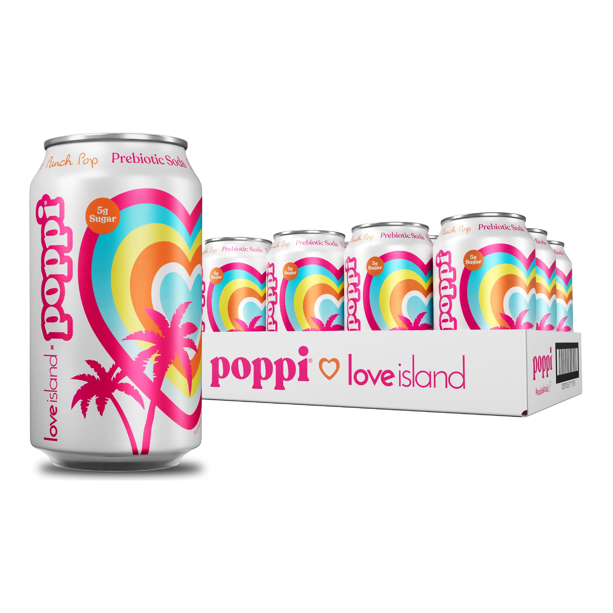 popo.ページ Poppi Prebiotic Soda, Punch Pop, 12oz (Pack of 12) – Oasis Snacks