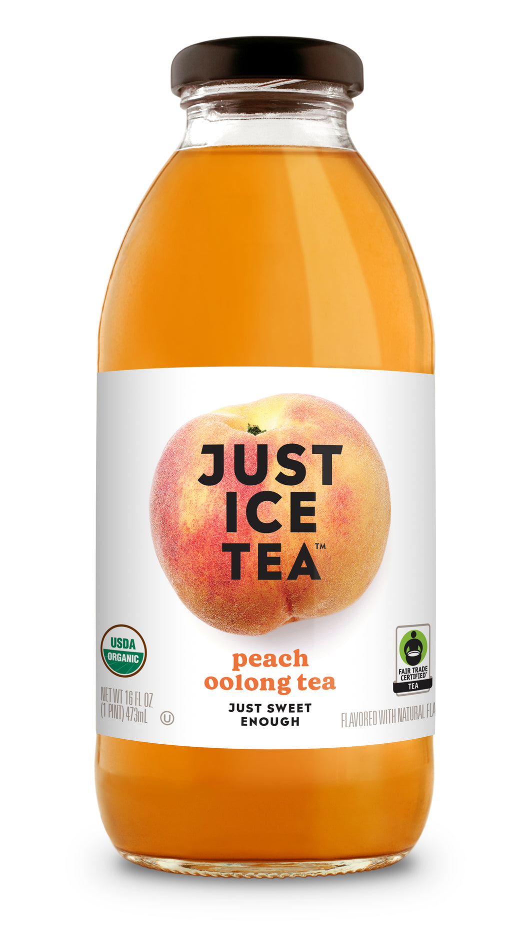 Just Ice Tea, Peach Oolong Tea, 16oz