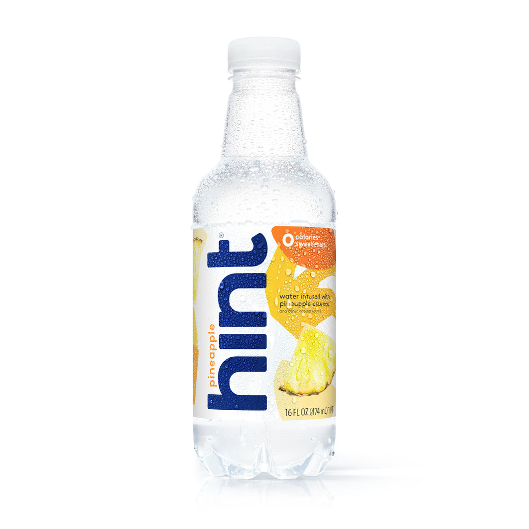 Hint Water, Pineapple, 16oz (Pack of 12)