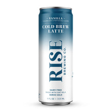 Load image into Gallery viewer, RISE Brewing Co. Cold Brew Latte, Vanilla, 11oz (Pack of 12)
