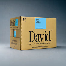 Load image into Gallery viewer, DAVID 30g Protein Milkshake, Vanilla, 12oz (Pack of 12)
