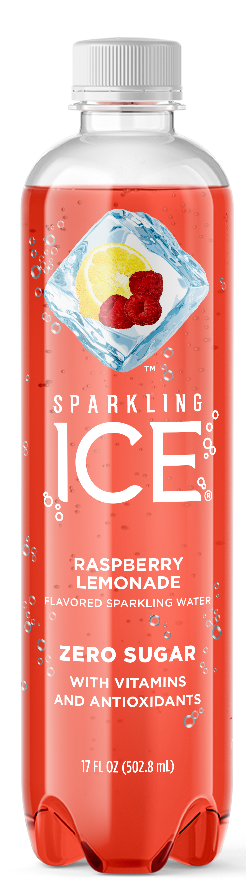Sparkling Ice Naturally Flavored Sparkling Water, Raspberry Lemonade, 17 oz (Pack of 12)