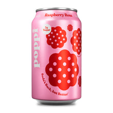 Load image into Gallery viewer, Poppi Prebiotic Soda, Raspberry Rose, 12 oz (Pack of 12)
