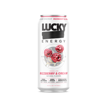 Load image into Gallery viewer, Lucky Energy Sparkling Energy Drink, Rizzberry &amp; Cream, 16oz (Pack of 12)
