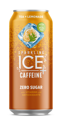 Sparkling ICE Naturally Flavored Sparkling Water + Caffeine, Tea & Lemonade, 16oz Cans (Pack Of 12)
