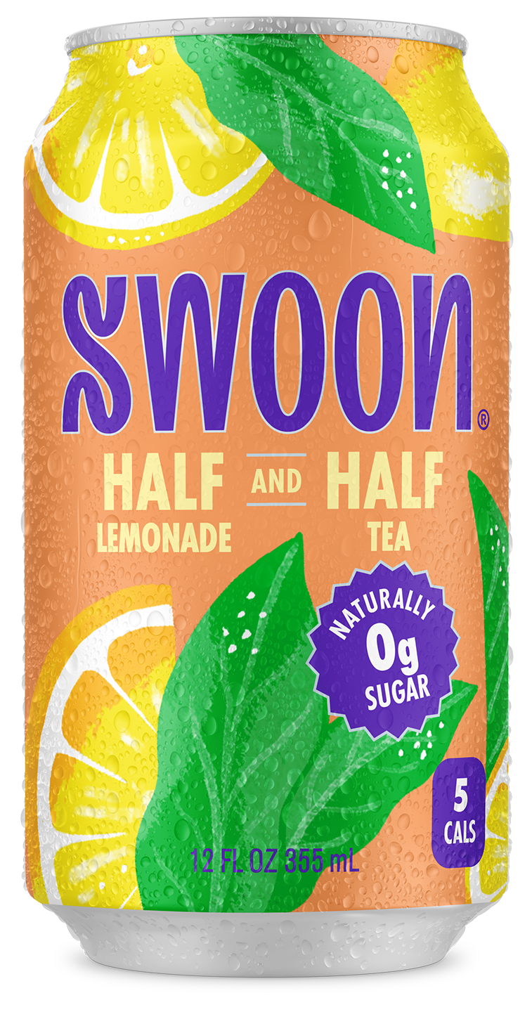 SWOON Sugar Free Lemonade, Half & Half, 12oz (Pack of 12)