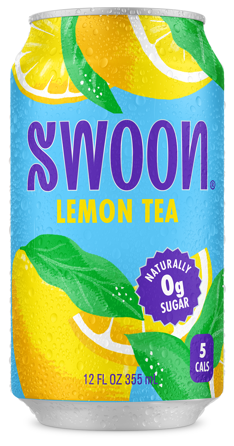 SWOON Sugar Free Iced Tea, Lemon, 12oz (Pack of 12)