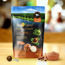 Load image into Gallery viewer, Golden Crunch Australian Macadamia Nuts, Cinnamon, 7.9oz - Multi-Pack
