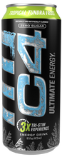 Load image into Gallery viewer, C4 Ultimate Sugar-Free Energy Drink, Tropical Tundra Plus, 16oz (Pack of 12)
