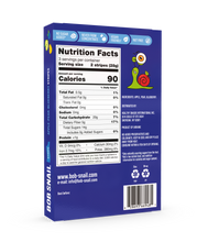 Load image into Gallery viewer, BOB SNAIL Fruit Leather Stripes, Apple Pear Blueberry, 0.49oz - 6 Stipes Per Box
