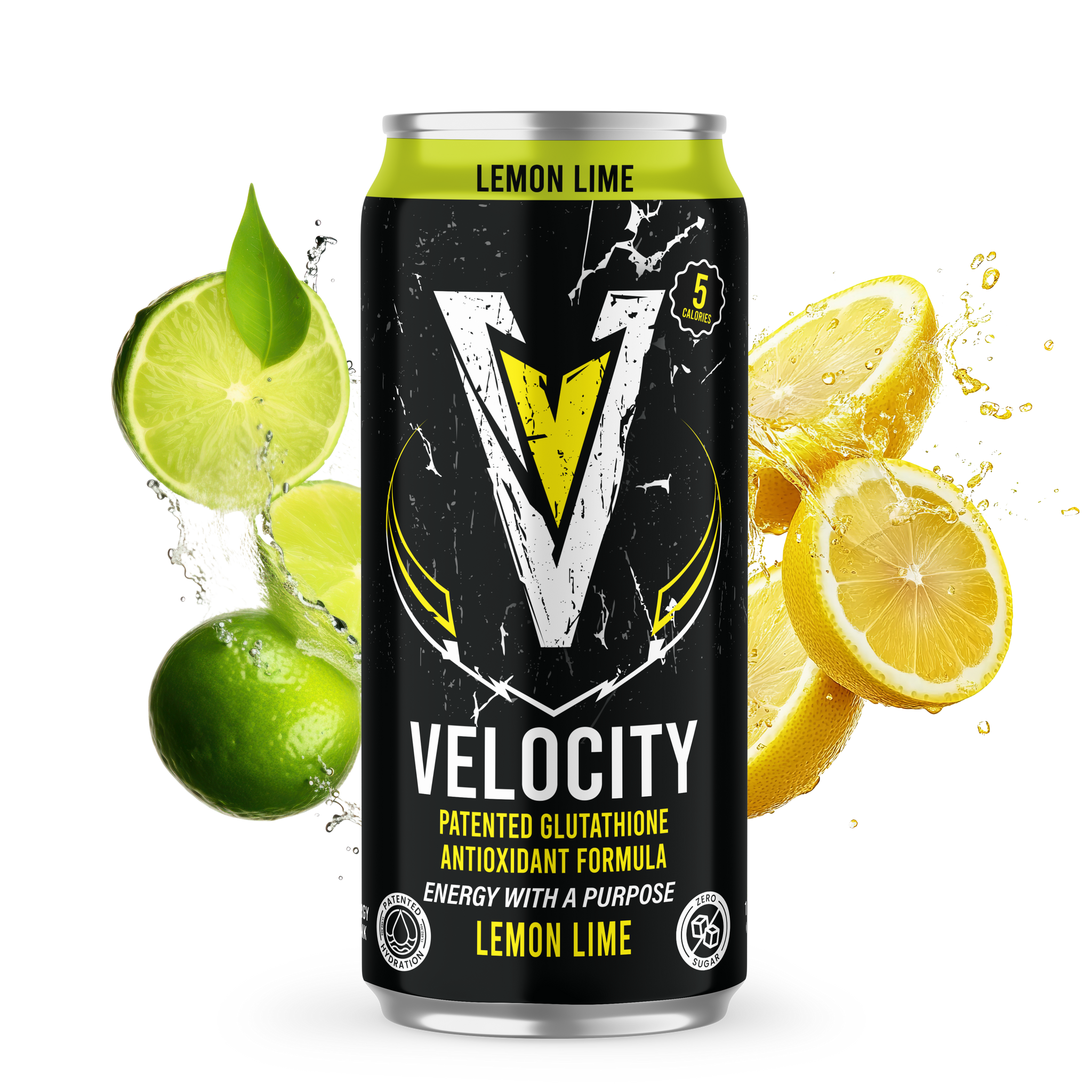 Velocity Energy Drink, Lemon Lime, 16oz (Pack of 12) – Oasis Snacks