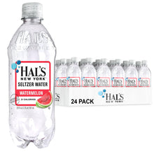 Load image into Gallery viewer, Hal&#39;s New York Seltzer Water 20oz, Watermelon (Pack of 24)
