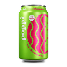 Load image into Gallery viewer, Poppi Prebiotic Soda, Watermelon, 12 oz (Pack of 12)
