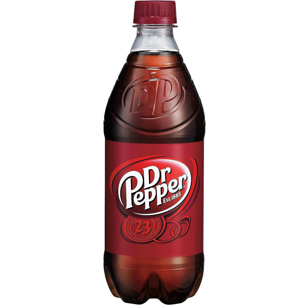 Dr. Pepper Soda, 20oz (Pack of 24)