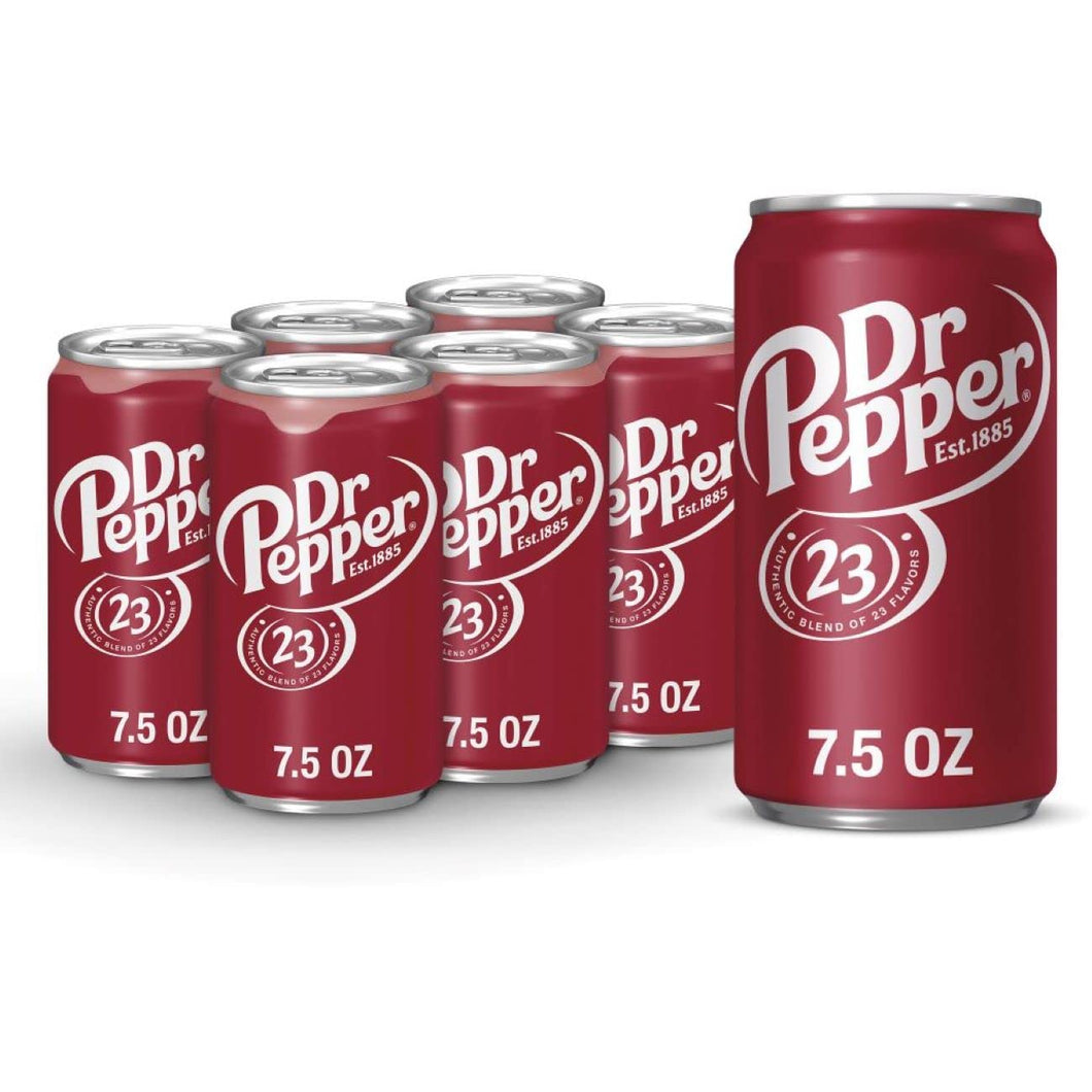 Dr. Pepper, 7.5oz Mini Cans (Pack of 24)