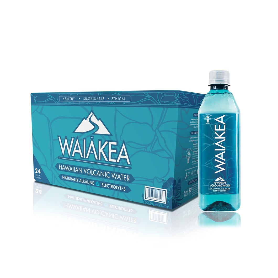 Waiakea Hawaiian Volcanic Water, 16.9 Fl Oz (Pack of 24)