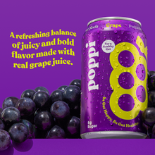 Load image into Gallery viewer, Poppi Prebiotic Soda, Grape, 12oz (Pack of 12)

