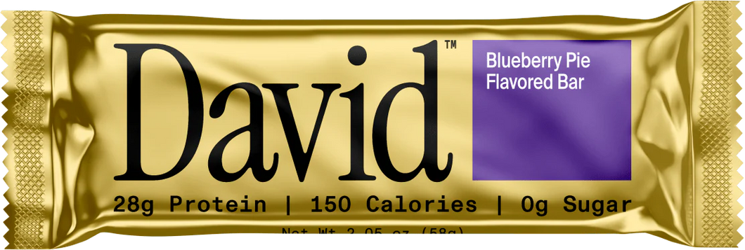 David Protein Bar, Blueberry Pie, 2.05oz