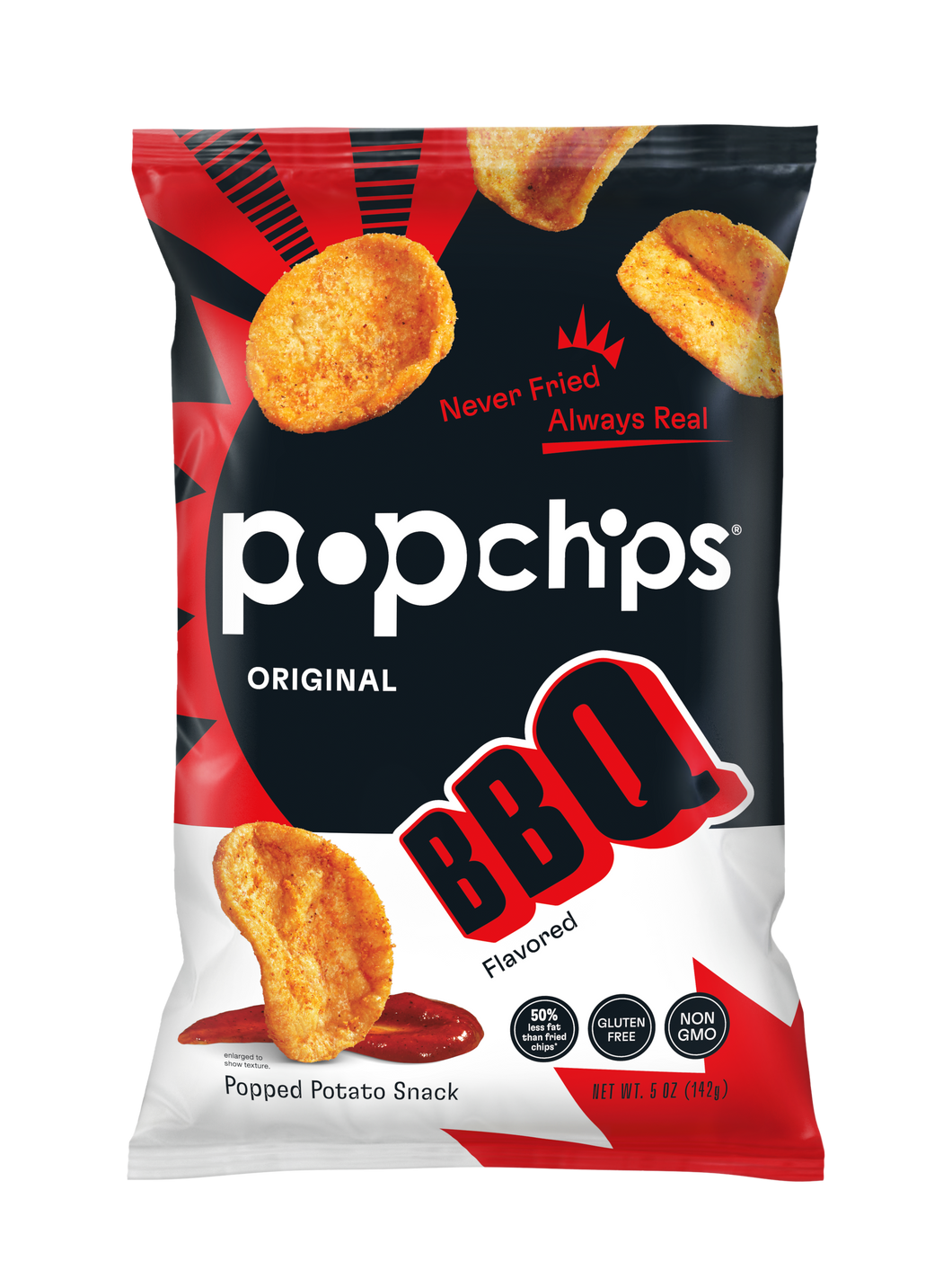 Popchips Popped Potato Chips, Barebeque, 5oz (Pack of 12)