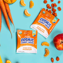 Load image into Gallery viewer, Eat the Change Organic Cosmic Carrot Chews, Orange Mango Moonbeam, 5 - 0.7oz Pouches (Pack of 10)
