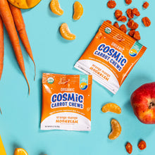 Load image into Gallery viewer, Eat the Change Organic Cosmic Carrot Chews, Orange Mango Moonbeam, 5 - 0.7oz Pouches (Pack of 3)
