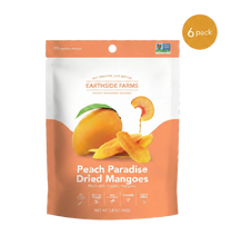 Load image into Gallery viewer, Earthside Farms, Peach Dried Organic Mangoes, 2.8oz (Pack of 6)
