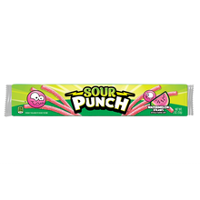 Load image into Gallery viewer, Sour Punch Chewy Candy Straws, Watermelon, 2oz (Pack of 24)

