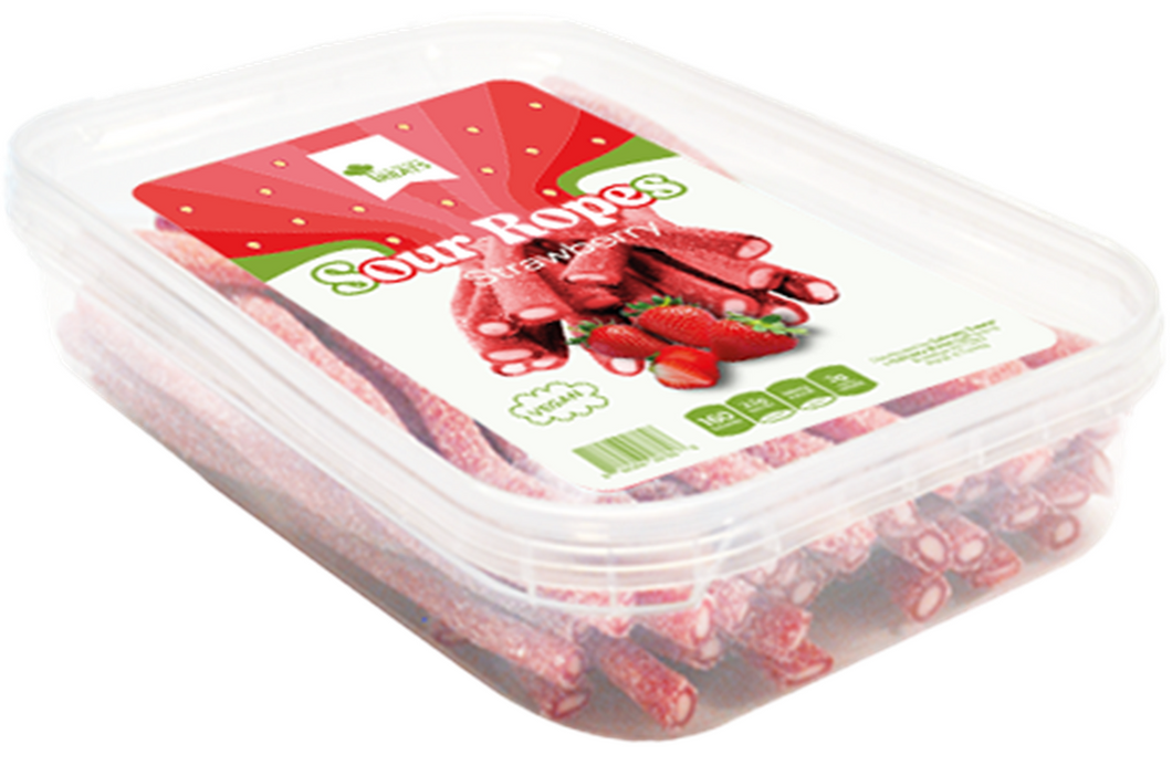 Culinary Treats Strawberry Sour Gummy Ropes, 7oz - Multi-Pack