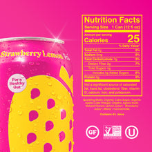 Load image into Gallery viewer, Poppi Prebiotic Soda, Strawberry Lemon, 12 oz (Pack of 12)
