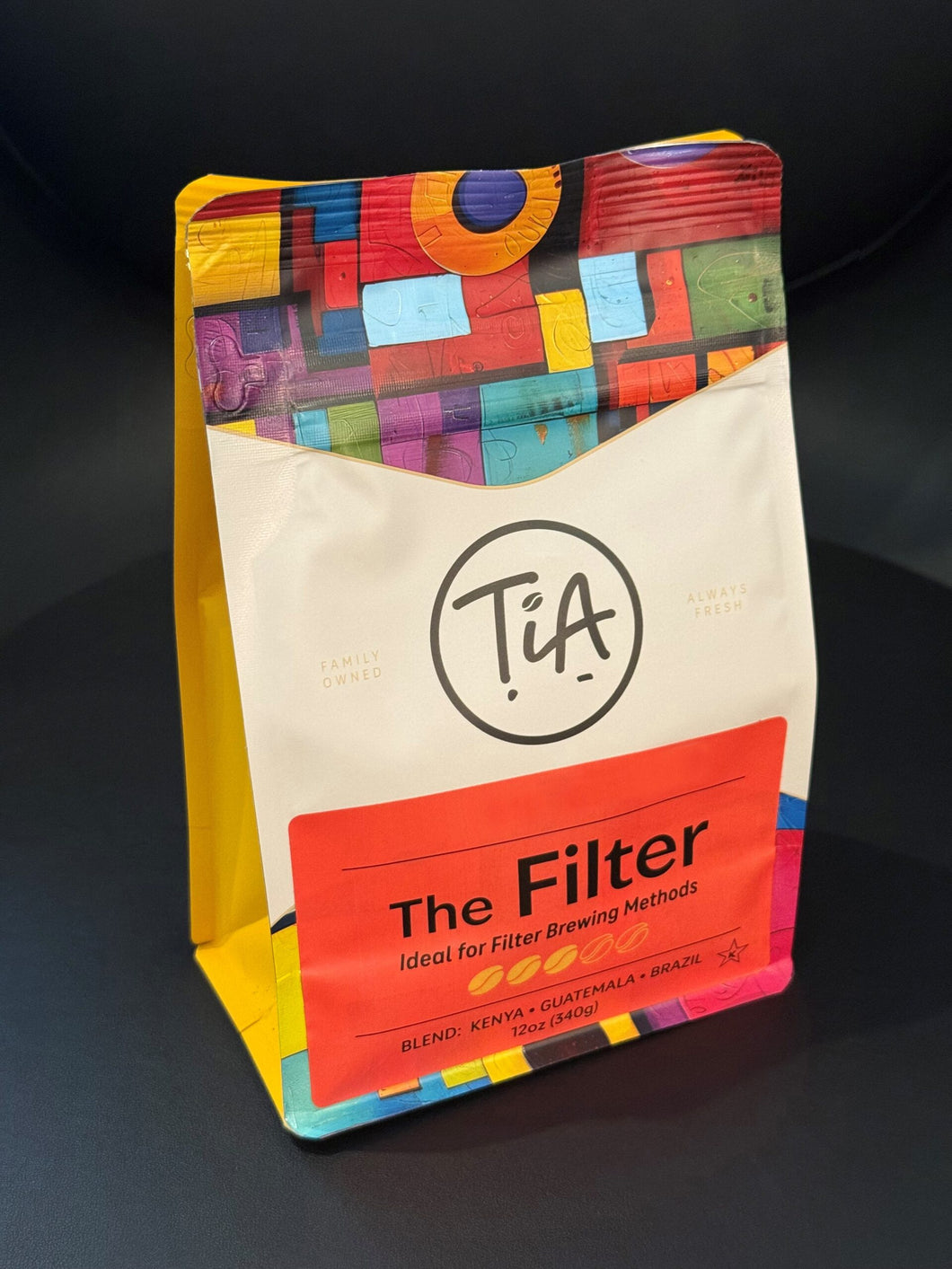 TiA Ground Coffee, The Filter, 12oz - Multi-Pack