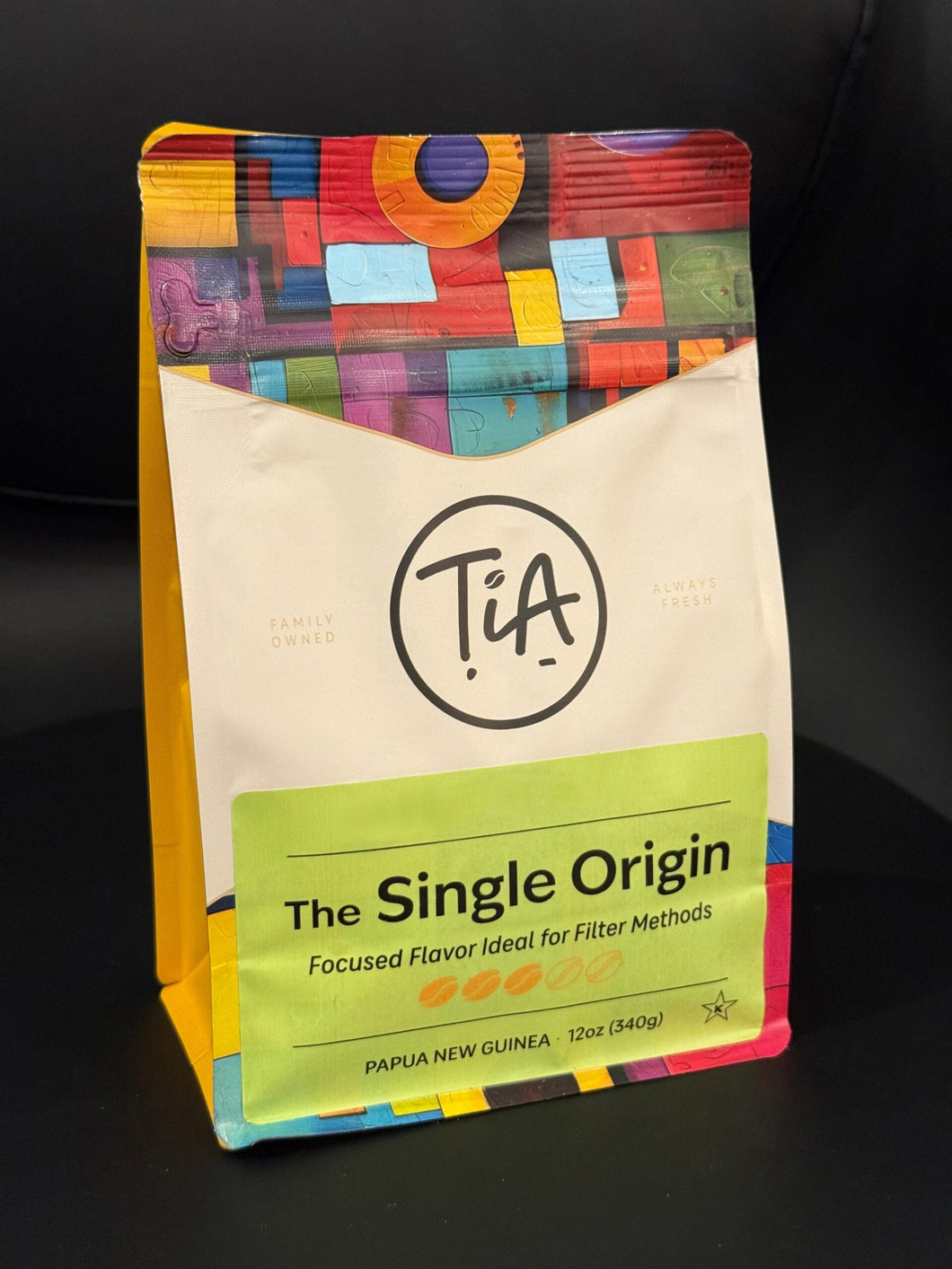 TiA Ground Coffee, The Single Origin, 12oz - Multi-Pack