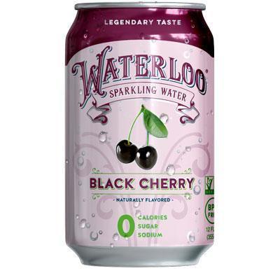 Waterloo Sparkling Water, Black Cherry, 12oz - Multi Pack - Oasis Snacks
