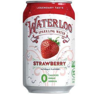 Waterloo Sparkling Water, Strawberry, 12oz - Multi Pack - Oasis Snacks