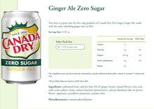 Load image into Gallery viewer, Canada Dry Zero Sugar Ginger Ale, 7.5oz Mini Cans (Pack of 24)
