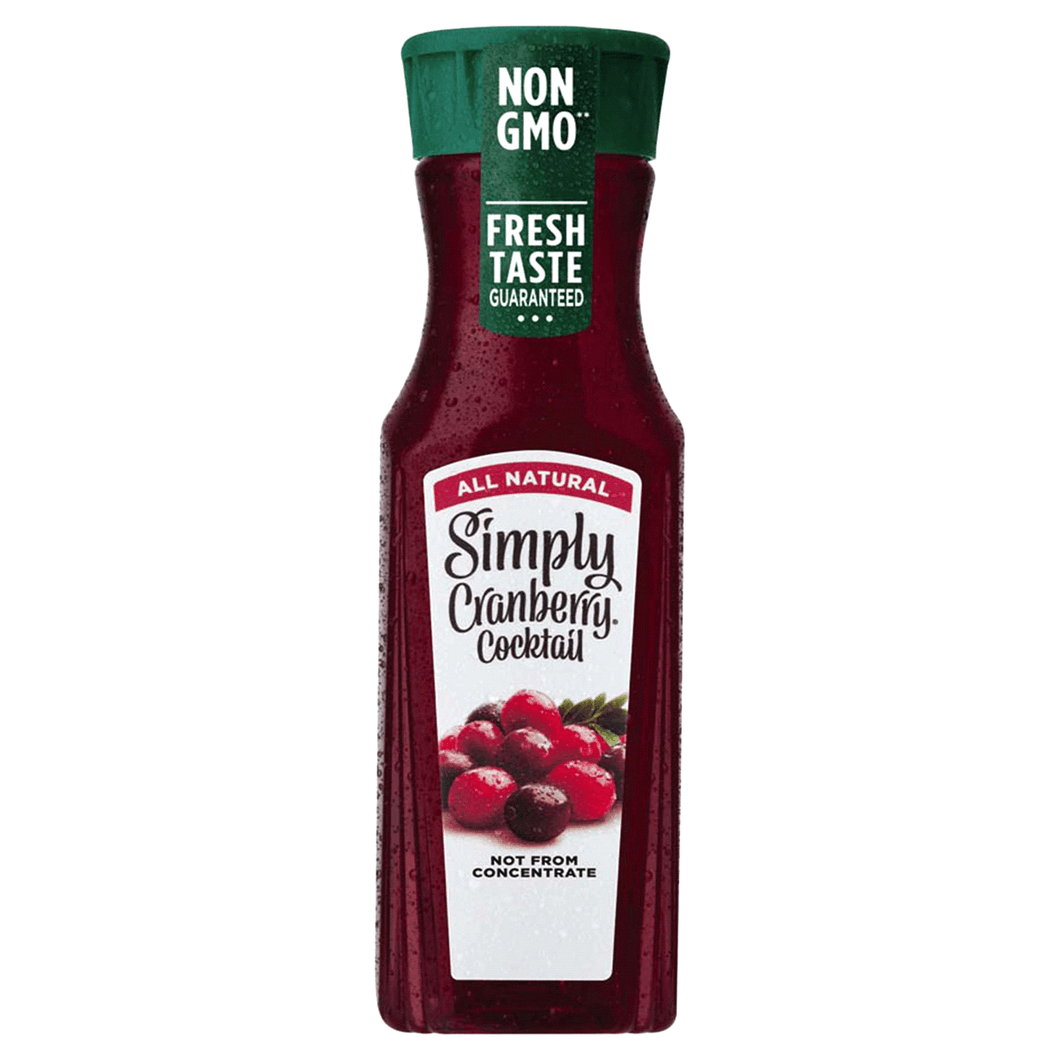 Simply Juices, Cranberry Cocktail, 11.5oz (Pack of 12) - Oasis Snacks
