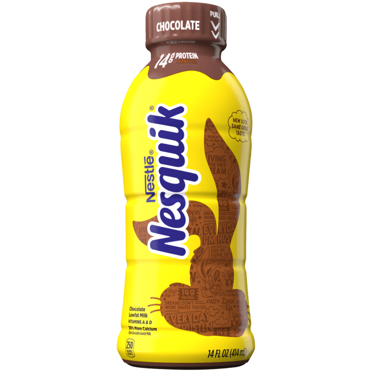 Nestle Nesquik Low Fat 1% Milk, Chocolate, 14 Ounce (Pack of 12) - Oasis Snacks